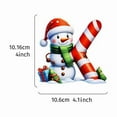 thumbnail image 1 of Acrylic 2D Christmas Cute Snowman Letter Hanging Decoration, Customizable Ornament with Ribbon Options for Tree or Gift, High-Resolution Print for Personalized Holiday Keepsake, 1 of 9