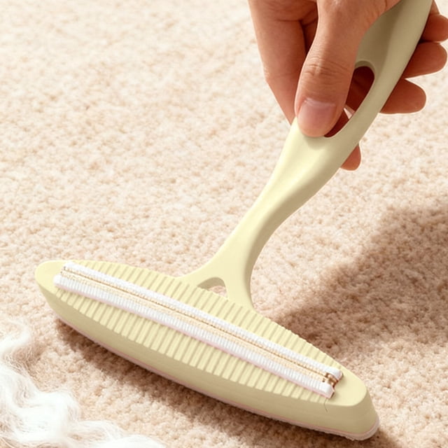 Cepillo Quitapelusas Multifuncional Qazbgdl para Telas | Quitapelusas y Bolitas Manual de Doble Cara para Ropa y Alfombras | Incluye 1 Cepillo de Limpieza En Rosa, Amarillo, Verde o Azul