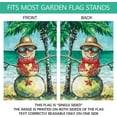 thumbnail image 3 of Smile Red Scarf Sandy Snowman Sunbath On The Beach Coastal Decoration Vertical Hawaii Winter House Flag Holiday Farmhouse Seaside Party Outdoor Yard Banner 28" x 40", 3 of 6