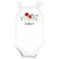 thumbnail image 3 of Hudson Baby Infant Girl Cotton Sleeveless Bodysuits, Wildflower, 3-6 Months, 3 of 7