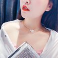thumbnail image 4 of Collier Ras-du-Cou pour Femmes, Mode, Fausse Perle, Breloque, Bijou, Collier avec Bracelet, 4 of 8