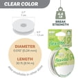 thumbnail image 3 of The Beadsmith Flex-Rite Beading Wire - 49-Strand, 0.010" (0.24 mm) Dia, Clear, 30 ft, 3 of 8