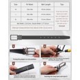 thumbnail image 3 of AWAYTR Men Reversible Leather Belt - 1.33'' Wide Genuine Leather Dress Belt for Casual and Business Wear, 3 of 7
