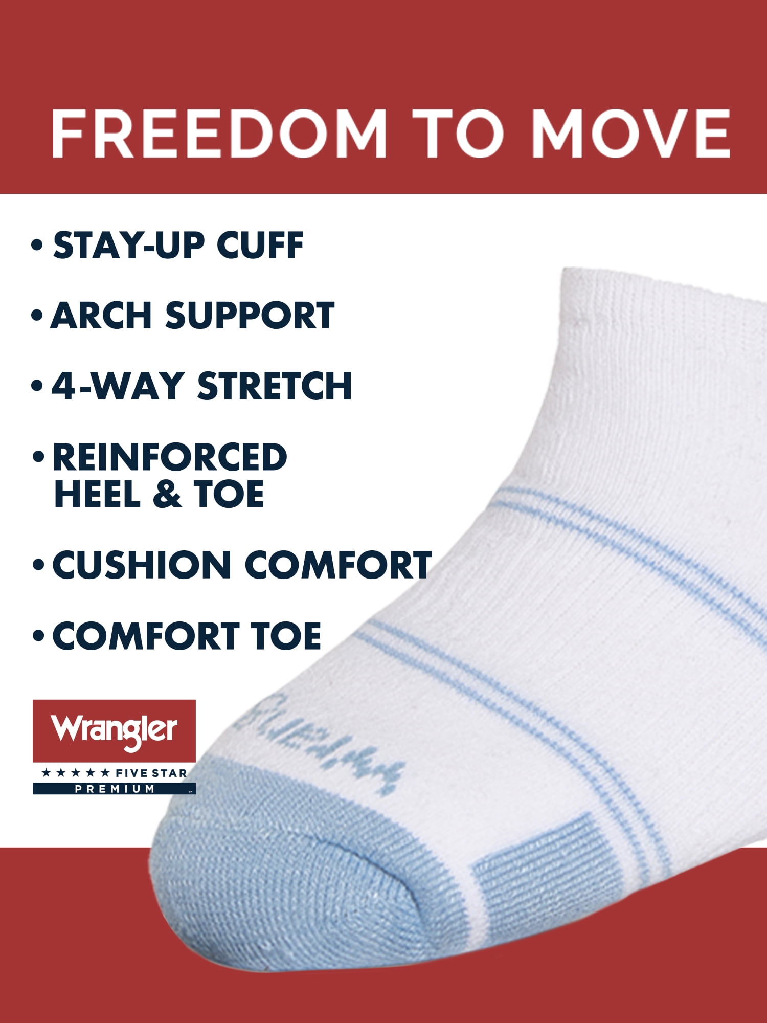Wrangler Boys' Essentials Cool Comfort Low-Cut Boys Socks, Assorted Cushioned Kids Socks, Small, 6-Pack