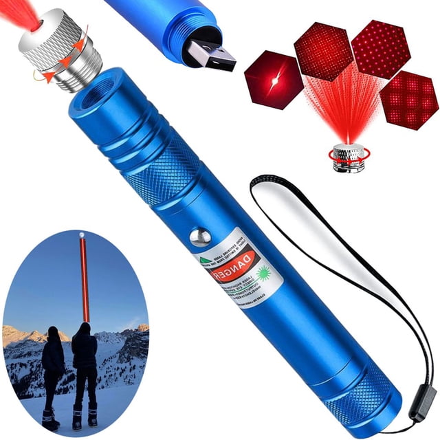 Convient au camping, à la Randonnée et à la Chasse en Plein Air, à l'Enseignement, au Guidage à Longue Distance, à la Longue Portée, Pointeur laser Vert Haute Puissance, Pointeur laser Vert Haute Puissance, Pointeur laser rechargeable USB