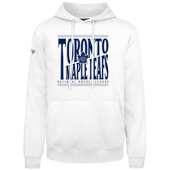 Men's Levelwear  White Toronto Maple Leafs Podium Powerhouse Pullover Hoodie