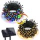 thumbnail image 1 of Joomer Luces solares navideñas 39 pies 100 LED 8 modos Luces solares de cadena Luces solares impermeables para decoraciones navideñas (Multicolor), 1 of 4