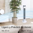 thumbnail image 4 of Ventilador De Torre Cm-top Silencioso 3 Velocidades Oscilante Portátil Para El Hogar 82 Cm Color Blanco, 4 of 4
