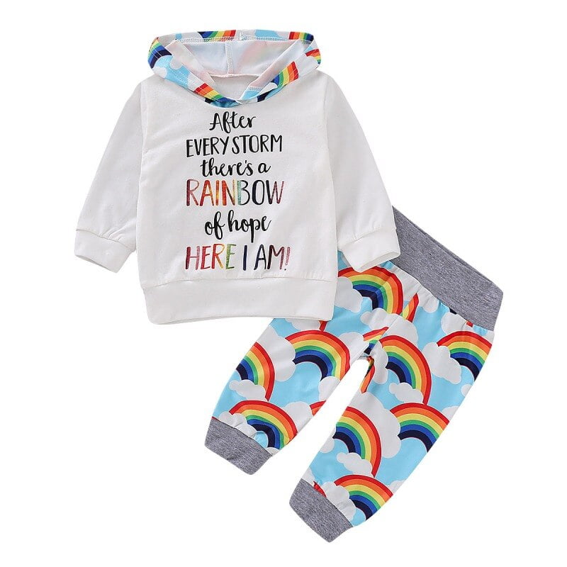 rainbow baby suit