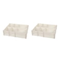 thumbnail image 3 of Advancent Combinación libre del sistema de organización del cajón de los divisores ajustables del cajón de DIY hecha con poliestireno blanco elegante 5 piezas/juego 2Conjunto, 3 of 6