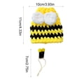 thumbnail image 3 of Accesorios de adornos de animales tejidos de 7 pulgadas, set decorativo de poliéster hecho a mano para escritorio, repisa y embellishments de regalo en amarillo, verde y azul., 3 of 6