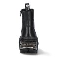 thumbnail image 6 of New Rock Boots WALL083C-S4 Unisex Metallic Black Leather Platform Gothic Boots 40, 6 of 6