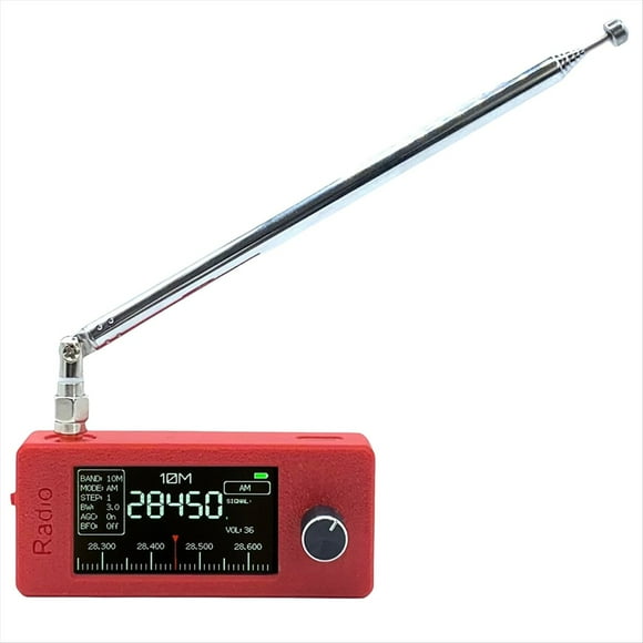 Radio de Bolsillo SI4732 de 0,5-108 MHz, Receptor, Miniradio, Antena Telescópica ESP32-S3 LSB HF SW MW VHF.