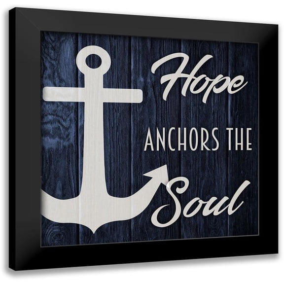 Prime, Marcus 12x12 Black Modern Framed Museum Art Print Titled - Soul Anchor 1