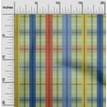 thumbnail image 1 of oneOone Polyester Lycra Light Green Fabric Madras Check Diy Clothing Quilting Fabric Print Fabric By Yard 56 Inches Wide, 1 of 4