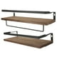 thumbnail image 4 of 2 estantes de madera modernos para colgar en la pared, estante de almacenamiento para montar en la pared., 4 of 7