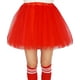 thumbnail image 2 of Falda tipo tutú DMLBC para mujeres, adultos y adolescentes, 4 capas con forro rojo, 2 of 7