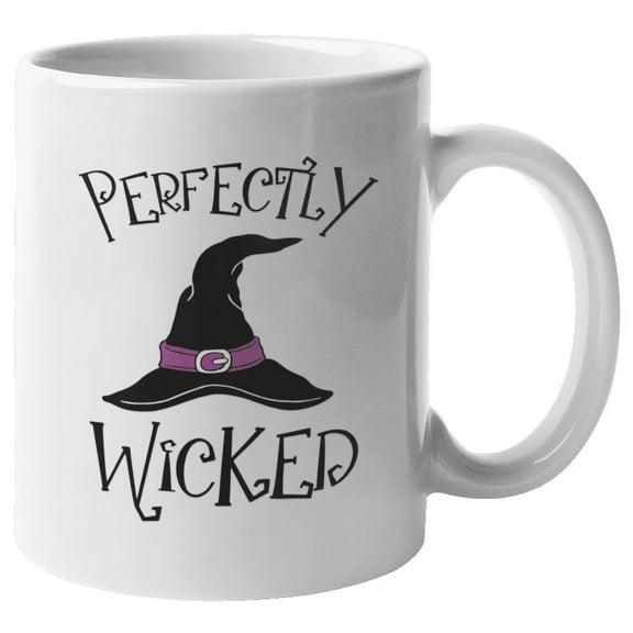 Perfectly Wicked Halloween Theme Coffee & Tea Mug & Decor or Presents (11oz)