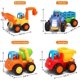 thumbnail image 4 of Día Internacional del Niño Regalos para el Día del Niño: coches para niños de 2 años, coches de juguete de fricción para niños y niñas, 4 juegos de tractores, excavadoras, hormigoneras y camione, 4 of 5