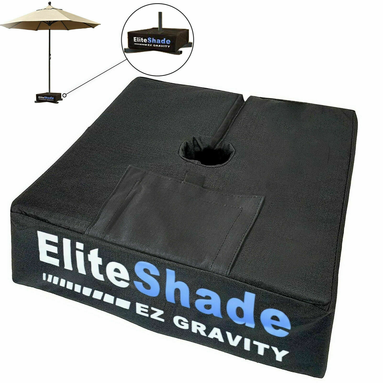EliteShade 19" Square Umbrella Base Weight Bag Market Patio Outdoor