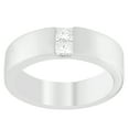 thumbnail image 2 of 14KT White Gold 0.25 ct.TDW Princess Cut Gent's Diamond Band (G-H, VS1-VS2), 2 of 4