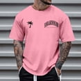 thumbnail image 2 of Big and Tall Shirts for Men Male Spring And Autumn All Print Short Sleeve Round Neck T Shirt Floral Fashion Trend Bottoming Shirt T Mens Plain Shirts Men Bulk Mans Lightweight for A Long 4XL, 2 of 4