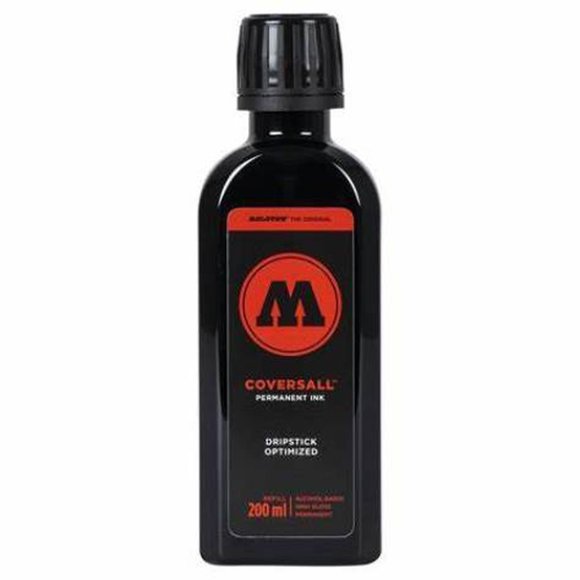 Pintura Refill Coversall 200Ml Negro Molotow