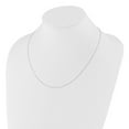 thumbnail image 3 of 14K White Gold Cable Chain Styles Necklace Adjustable 1mm D/C 22 inch 1 mm, 3 of 6