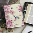 thumbnail image 4 of FOR U DESIGNS Hummingbird Flower Bible Bags for Women Tote Aesthetic Bible Cover Leather Wrap Size L Lightweight Bible Cover with Shoulder Strap Personalized Book Organizer Bag, 4 of 7