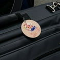thumbnail image 5 of Give Everyday Beautiful Life Flowers Bird Round Luggage ID Tag Card Suitcase Carry-On, 5 of 8