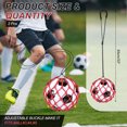 thumbnail image 2 of Uxcell Soccer Ball Kicking Net Solo Football Ball Kick Net Practice Training Aid Soccer Return for Ball Red, 2 of 6