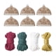 thumbnail image 3 of Adornos navideños, 6 piezas, decoración navideña con agujero, decoración para de Navidad, manualidades de madera para sala de estar y dormitorio, 3 of 9