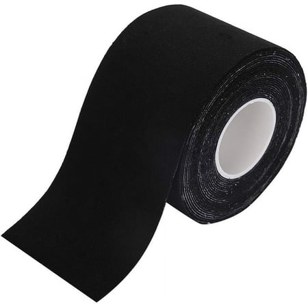 ZHAAGRJ Tape  Push Up Tape  Nipple Cover Elastic Adhesive Bras  Breathable Tape Athletic Tape with Silicone Reusable Adhesive Bra(Black) CJB#6210