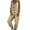 Khaki, variant on AOOCHASLIY Fall Clearance Pants Womens Stylish Casual Loose Sleeveless Overalls Suspenders with Pockets Jumpsuit