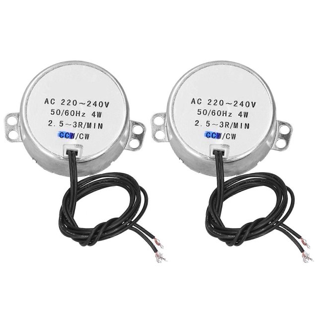 2Pcs Synchronous Motor Micro Directional CW Control Machinery Parts AC220?240V 4W 2.5?3RPM
