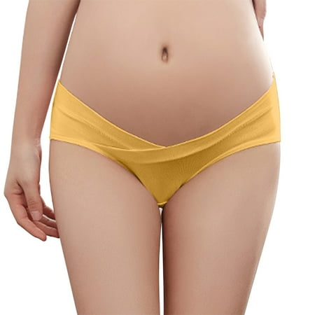 

ZRBYWB Panties For Women Pregnant Women s Underwear Pure Cotton After Pregnancy Low Waist Abdomen Support Seamless Thin Summer Large Size