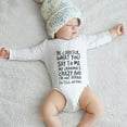 thumbnail image 4 of Be Careful What You Say to Me My Grandma's Crazy Bringing Home Baby Outfits Girl Long Sleeve Girls Rompers White Baby Boy on, 4 of 5