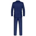 thumbnail image 5 of vastwit Mens Classic Fit Tuxedo Suit for Business Wedding Prom Party (Blazer Jacket & Vest & Pants) Navy Blue 3XL, 5 of 6