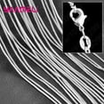 thumbnail image 5 of 10PCS Wholesale Pure 925 Sterling Silver Charm Link Chain Necklace Jewelry with Strong Smooth Lobster Clasps 16-30 Inches FJH, 5 of 7