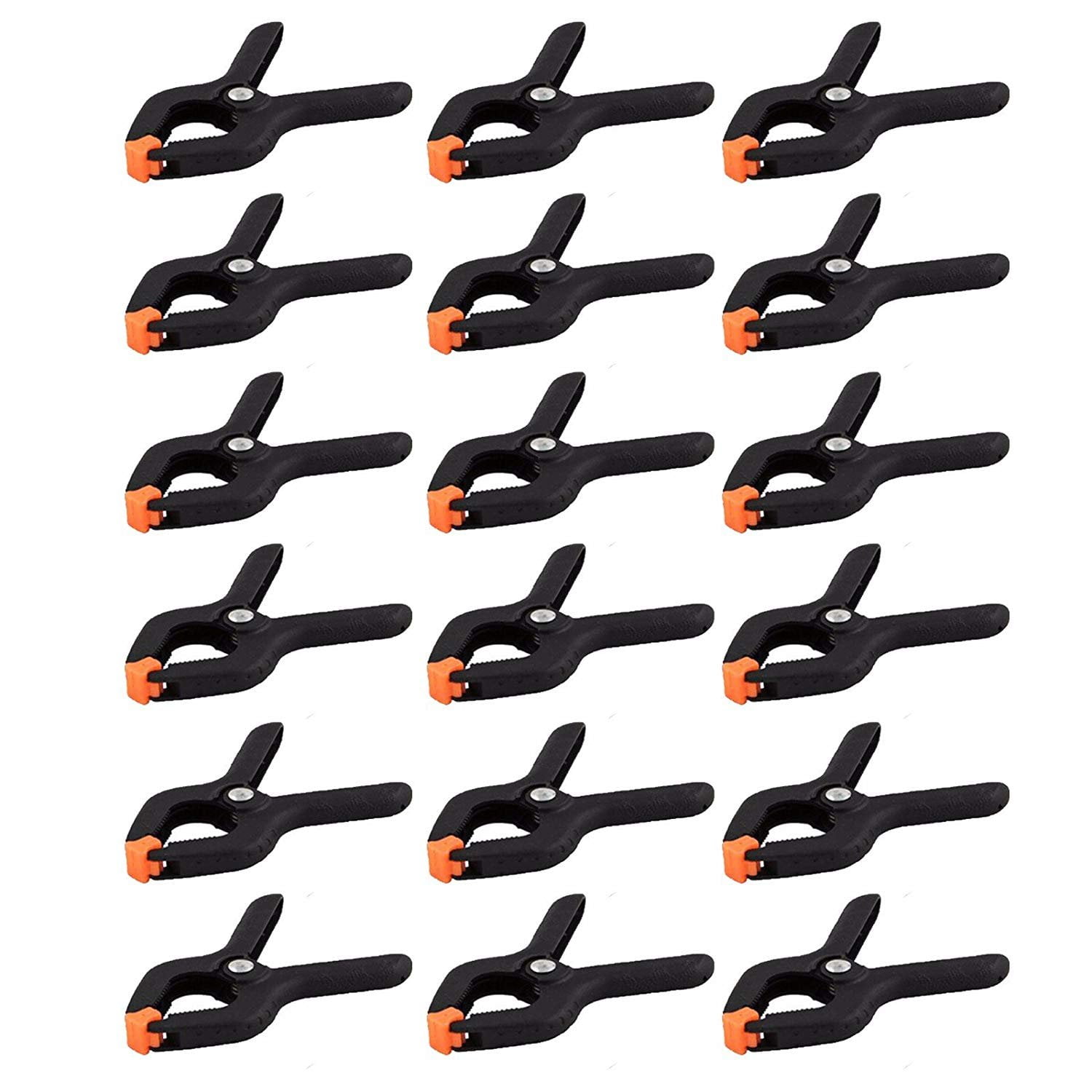 Wideskall 2.7 inch Mini Nylon Plastic Spring Clamps Pack of 18
