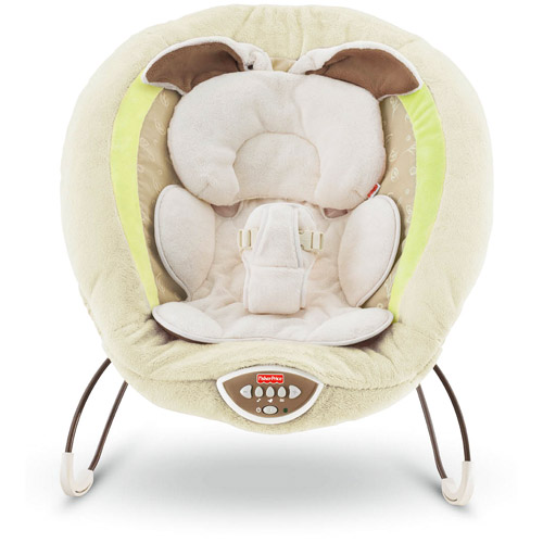 FisherPrice My Little Snugabunny Bouncer Baby Gear Vibrating Chair