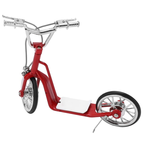 Modelo de scooter ornamento modelo rojo scooter 1:10 scooter de juguete de aleación fundida scooter diseñado con precisión Jadeshay A
