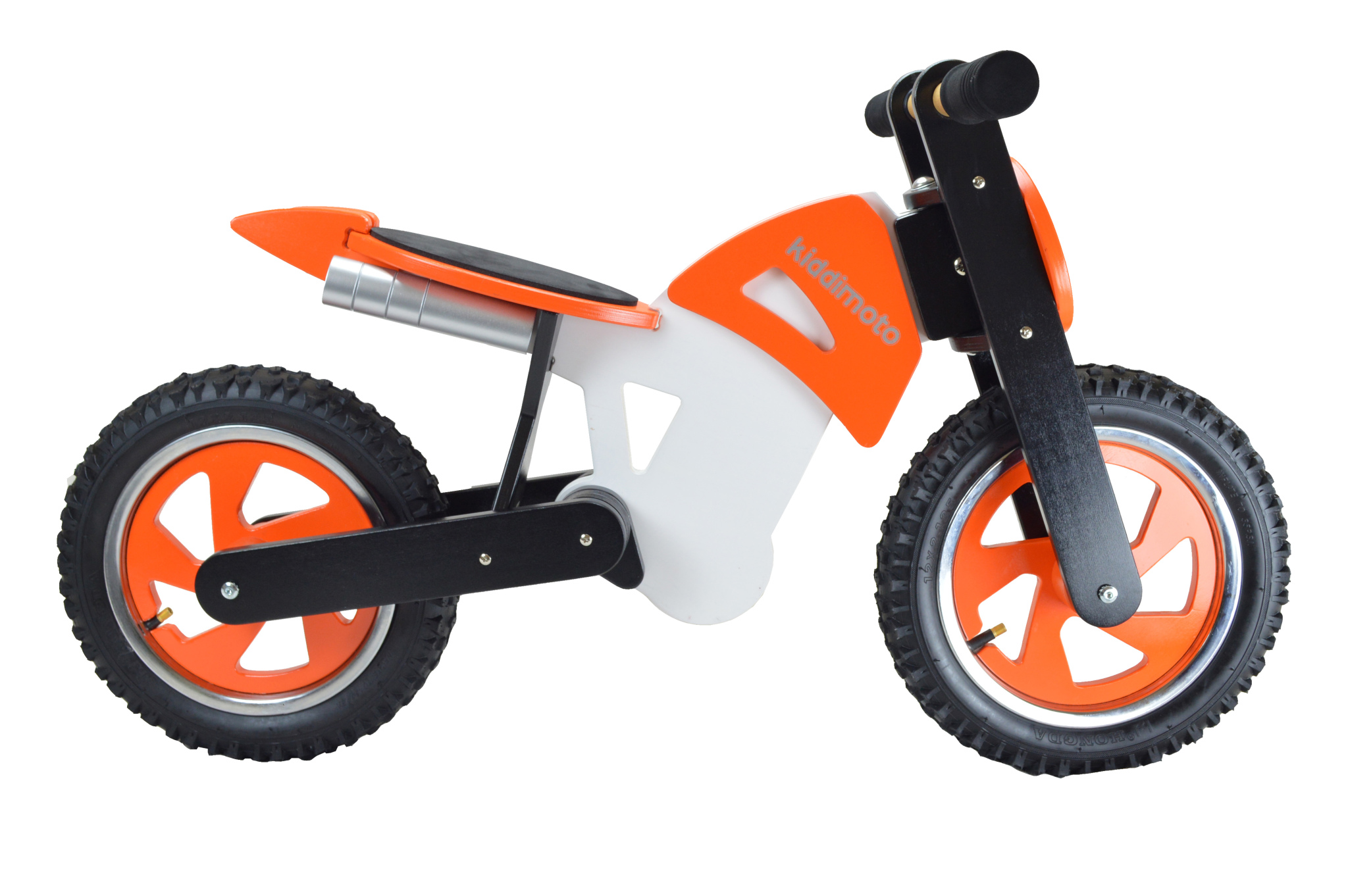 Kiddimoto Scrambler Balance/Running Bike, Orange/White - image 2 of 2