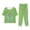 E_Green Tracksuit Set, variant on Women's Dreamcatcher Print Two Piece Outfits Summer Short Sleeve Round Neck T-Shirt Drawstring Elastic Waist Long Pants Tracksuit Set Blue XXXXXL