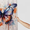 thumbnail image 3 of COMIO Durable and Washable Butterfly Aesthetic Shower Curtain Multiple Sizes White, 3 of 6