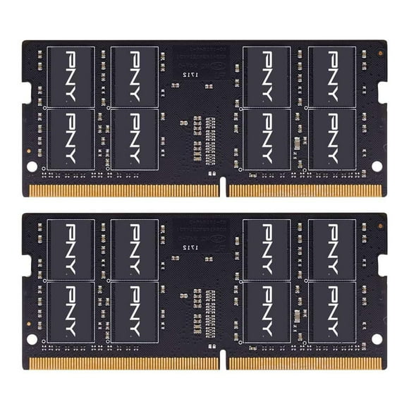 PNY Performance 64GB (2x32GB) DDR4 DRAM 3200MHz (PC4-25600) CL22 1.2V Dual Rank Notebook/Laptop (SODIMM) Computer Memory Kit â MN64GK2D43200-TB