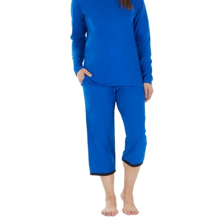 

Datura Women and Women s Plus Loungewear Knit 2-Piece Capri Pajama Set