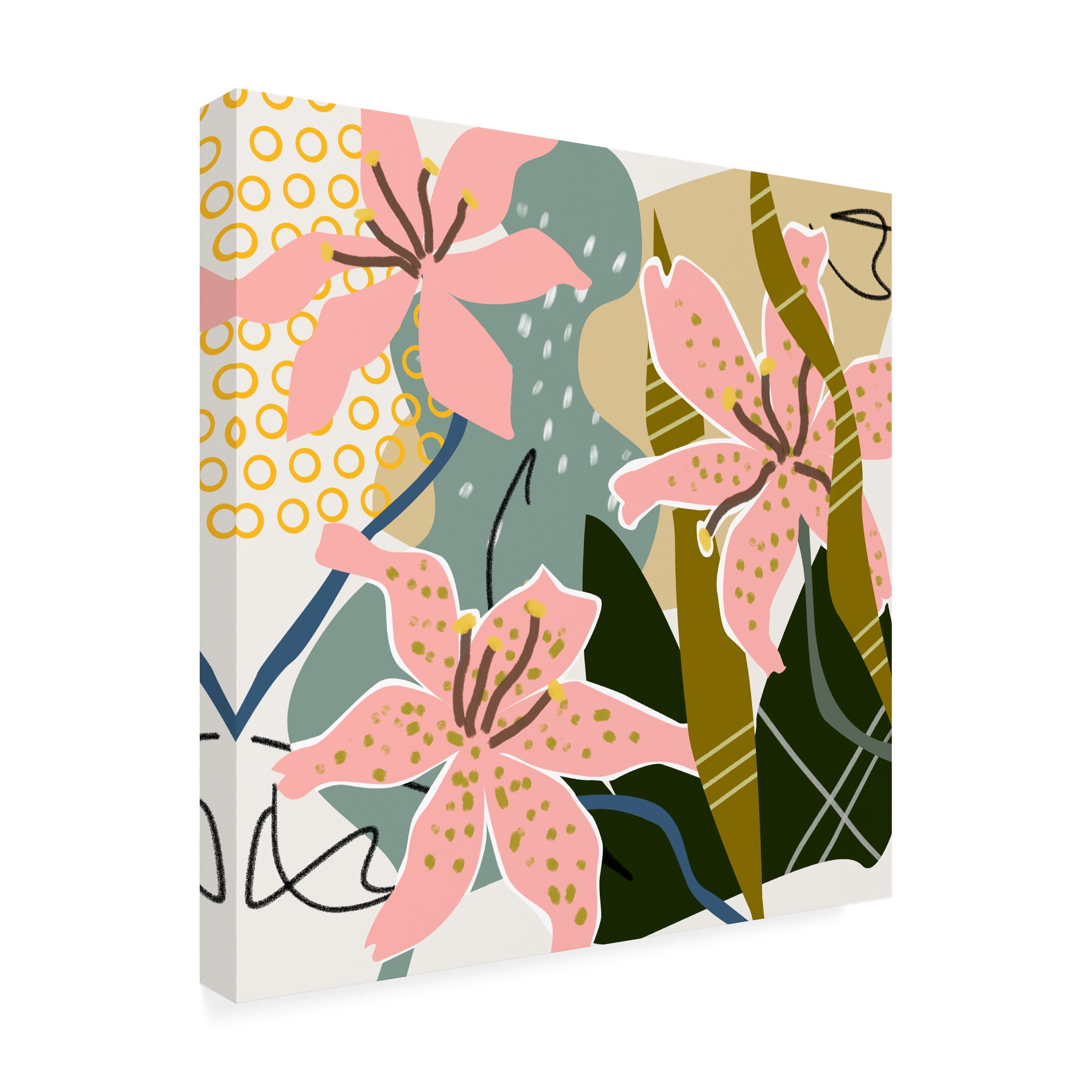 Melissa Wang 'Lily Valley II' Canvas Art