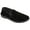 Black, variant on Zedzzz Mens Ross Twin Gusset Velour Slippers