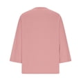 thumbnail image 5 of MAIHAN Cotton V Neck T Shirts Women Casual Summer Boho Tops Solid Color Flowy Tops Loose Fit Cute Basic Spring Fashion Outfits 2026, 5 of 6